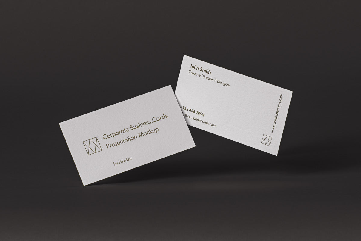 Free Corporate PSD Business Card Mockup