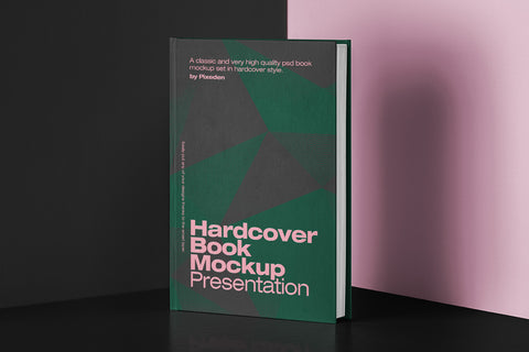 Free Realistic Hardcover PSD Mockup Front View