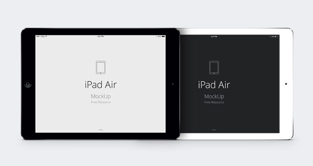Free iPad Air Psd Vector Mockup