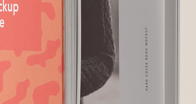 Free Open Psd A5 Hardcover Book Mockup