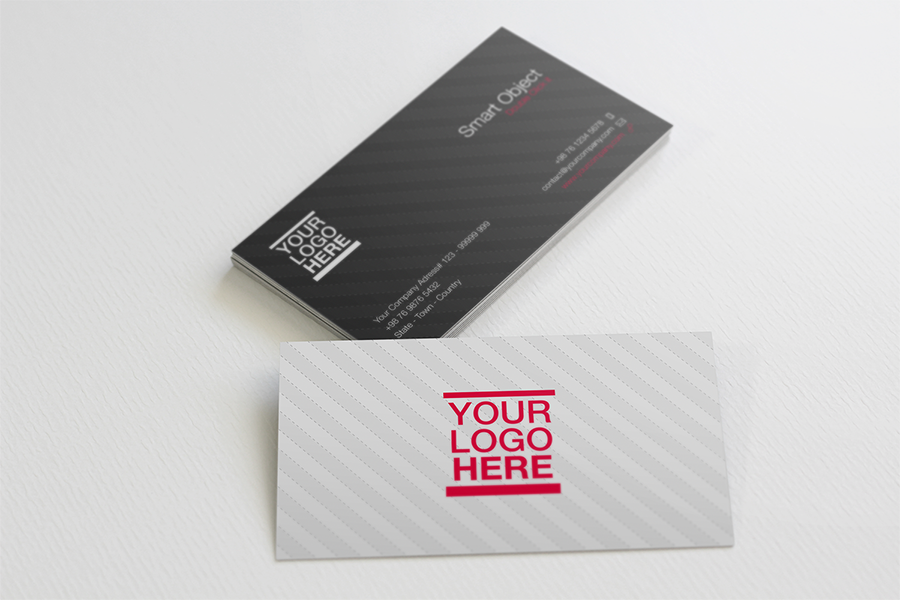 Free Set of Messy Business Card Mockups