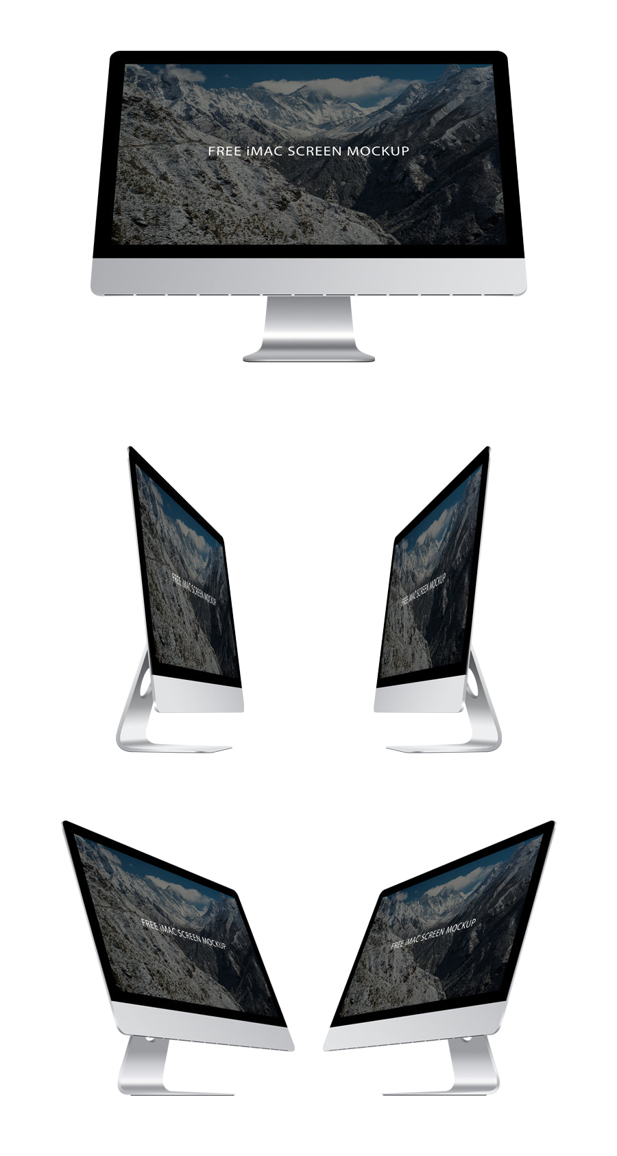 Free Perfect iMac Screen 5k Mockups