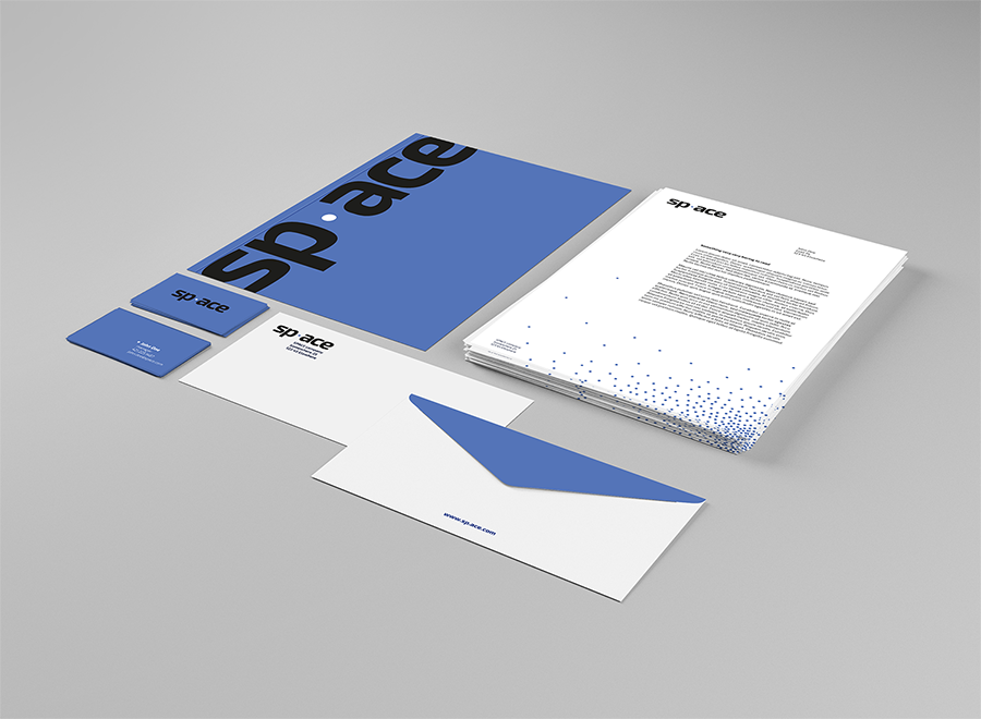 Free 2 Angle Views of Brand Identity Mockup