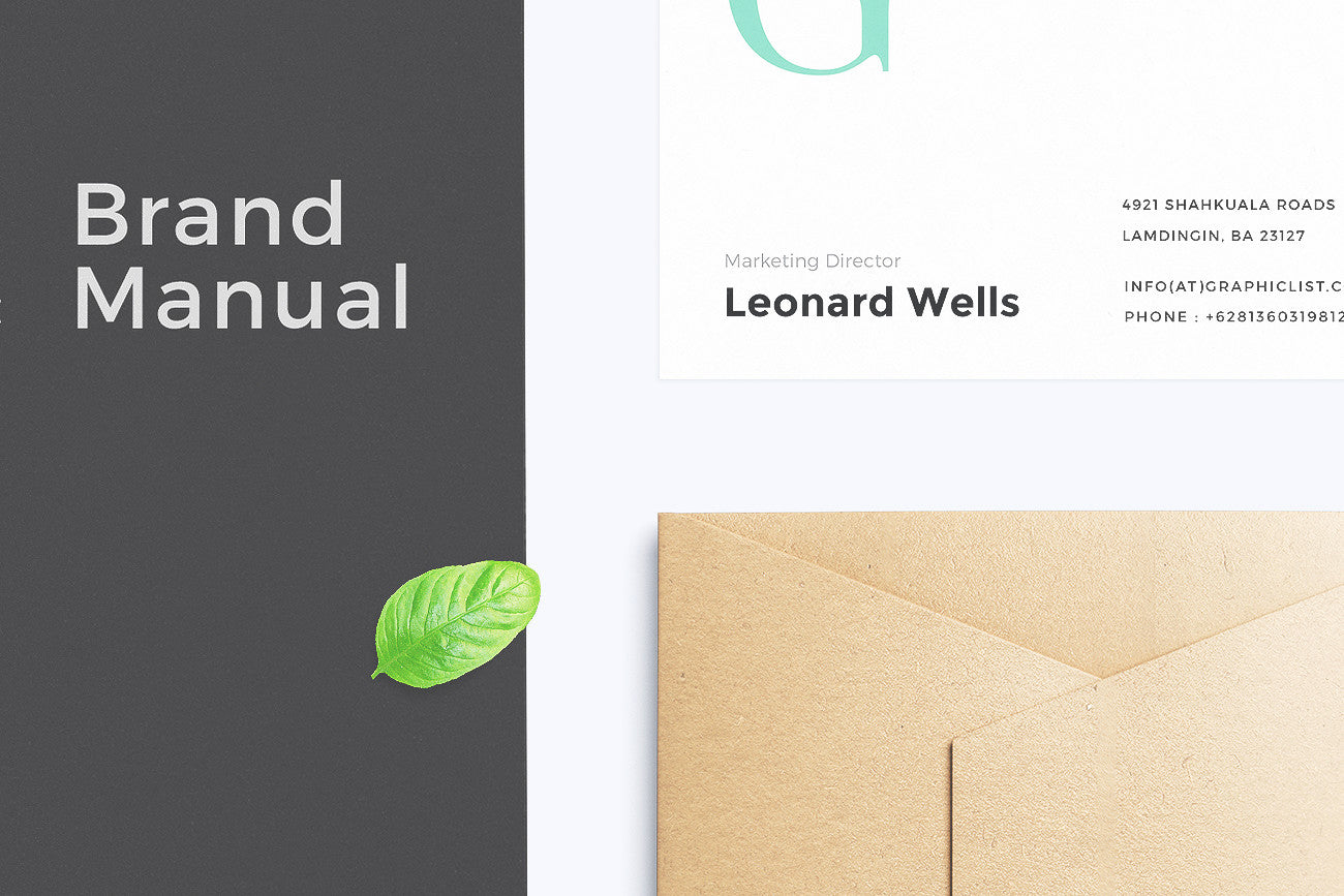 Free Spring Vibed Green Business Stationery and Branding Mockup Toolkit