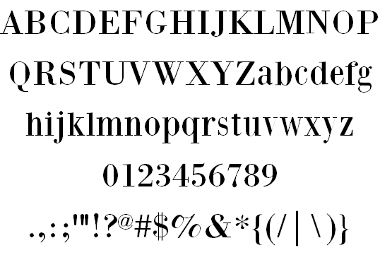 Free Bodoni XT Font