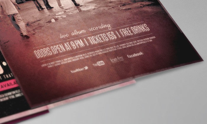 Free Flyer and Poster Top Side View (Mockup)