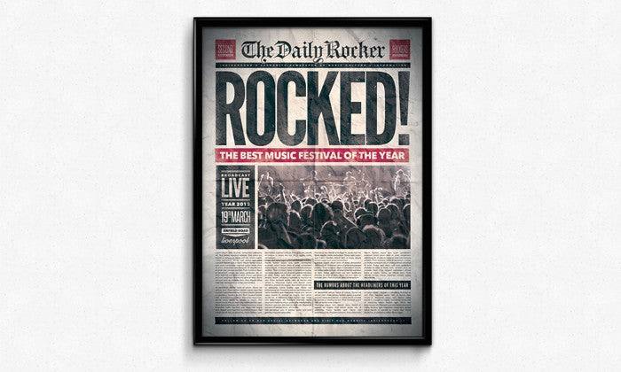 Free Flyer and Poster Frame (Mockup)