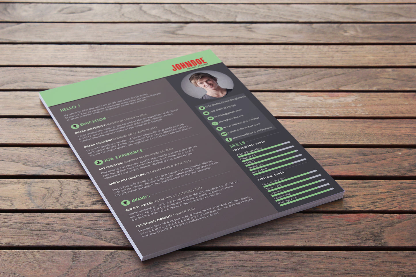 Free Resume Template Download