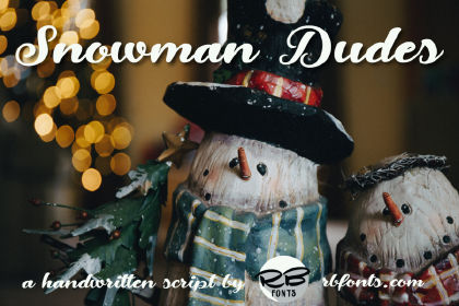 Free Snowman Dudes Font Demo