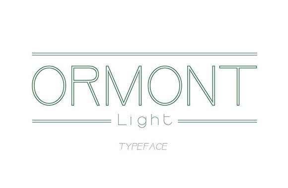 Free Ormont Light font