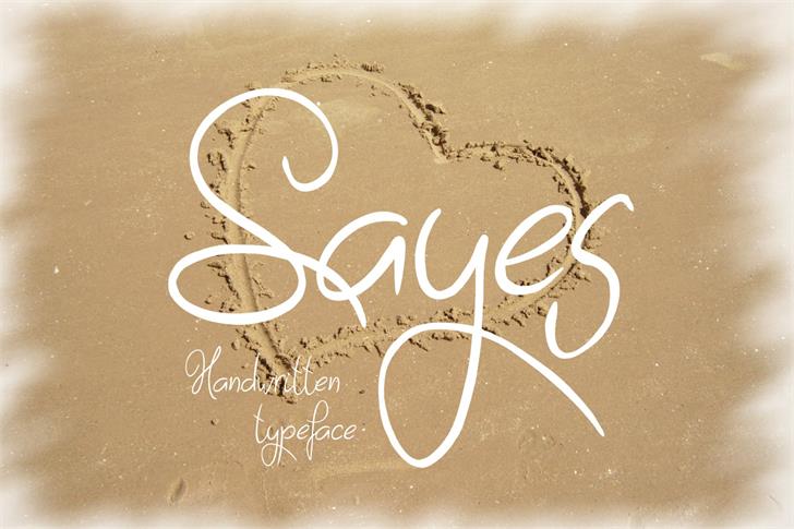 Free Sayes Font