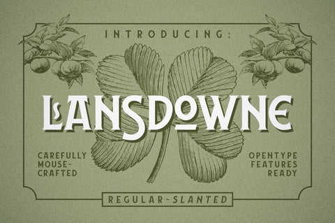 Free Lansdowne Display Font