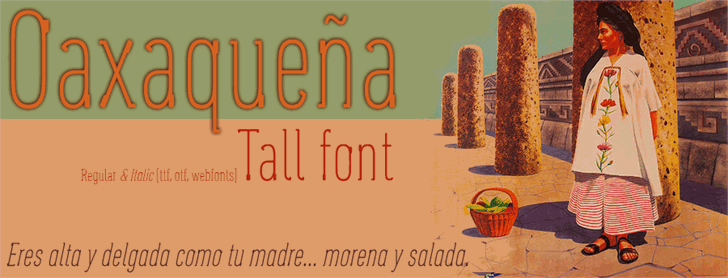Free Oaxaqueña Tall Font