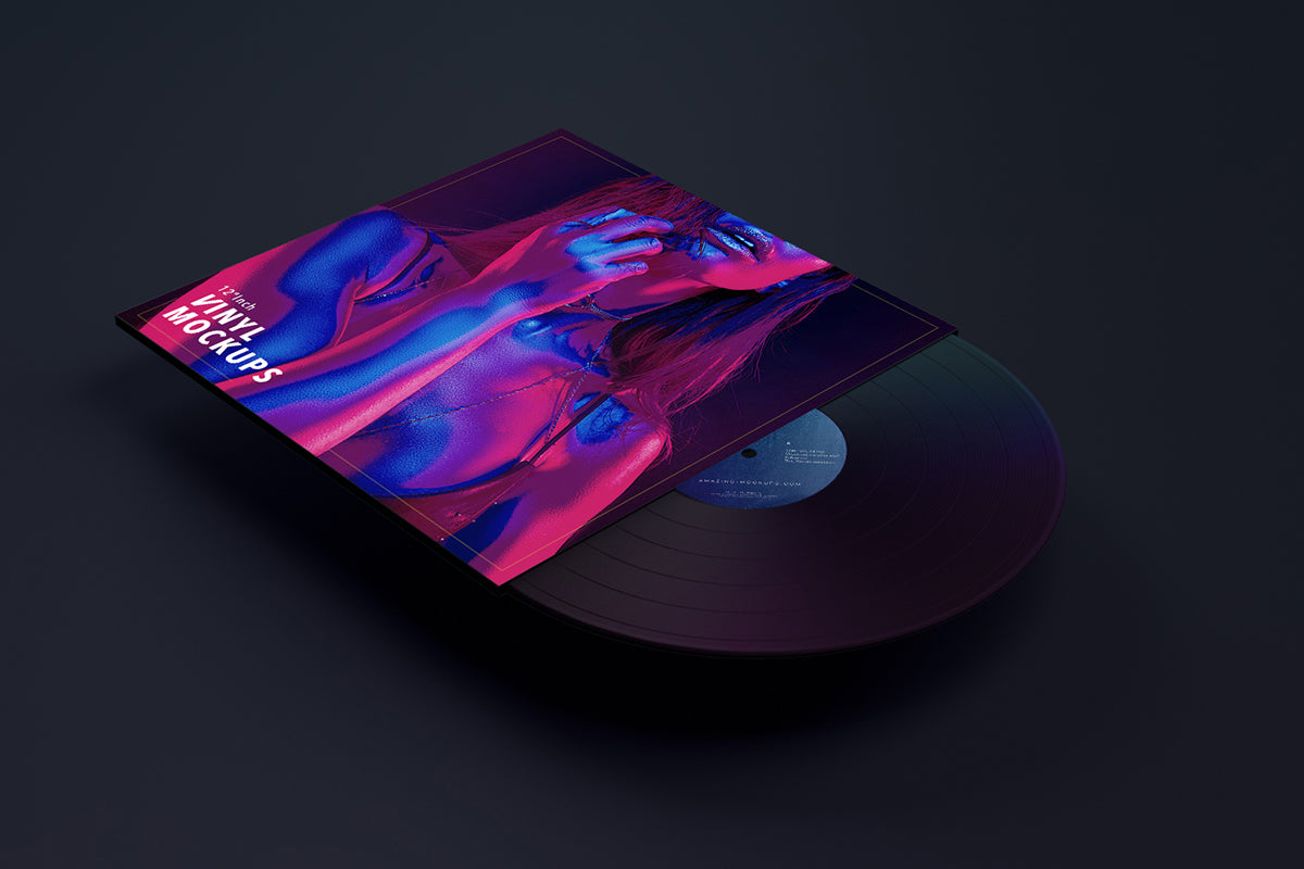 Free 12″ Vinyl Mockups