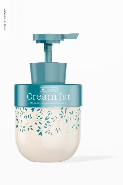 Free 13 Oz Cream Jar Mockup Psd