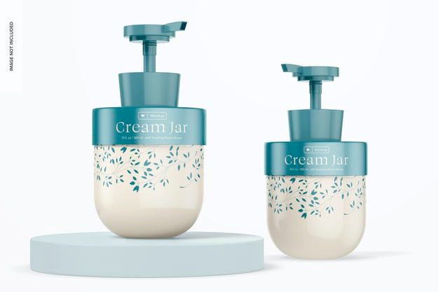 Free 13 Oz Cream Jars Mockup Psd