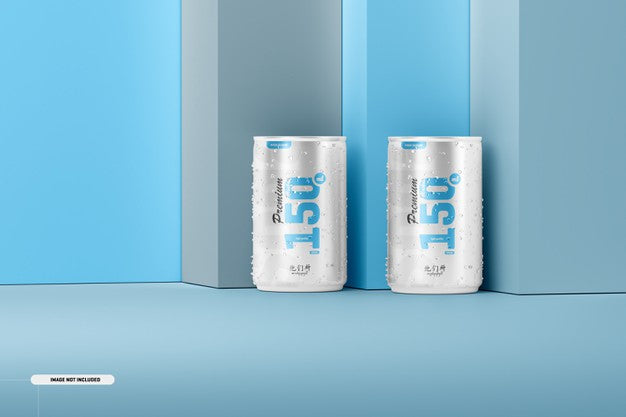 Free 150Ml Soda Cans Mockup Psd
