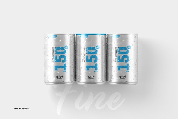 Free 150Ml Soda Cans Mockup Psd