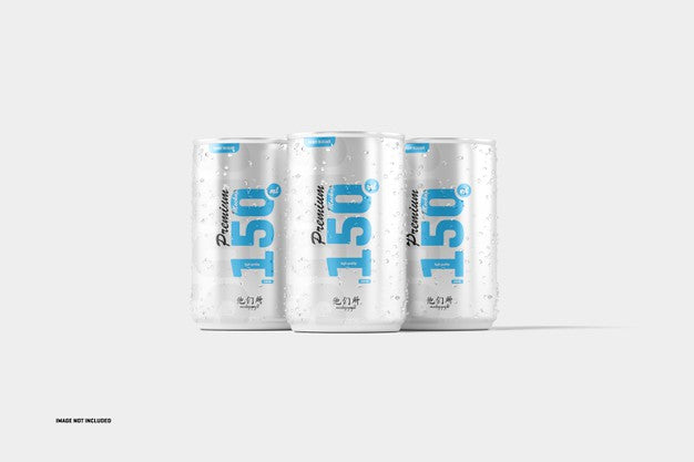 Free 150Ml Soda Cans Mockup Psd