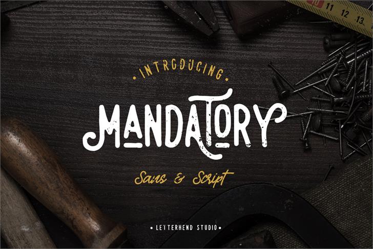 Free Mandatory Script Font