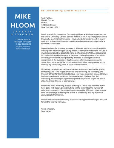 Free Career Pitch Clean Minimal Cover Letter Template in Microsoft Word (DOCX) Format