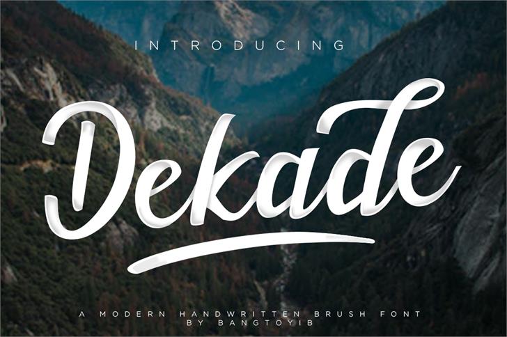Free Dekade Font