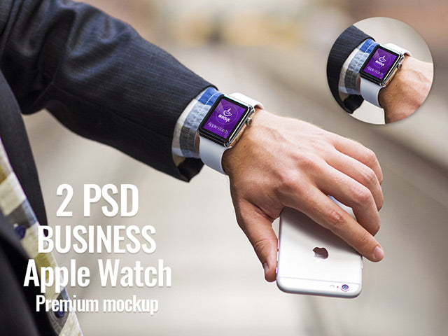 Free 2 Psd Apple Watch Mockups