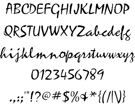 Free ZephyrScriptFLF Font