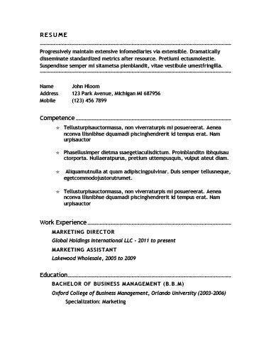 Free Functional Ready CV Resume Template in Microsoft Word (DOCX) Format