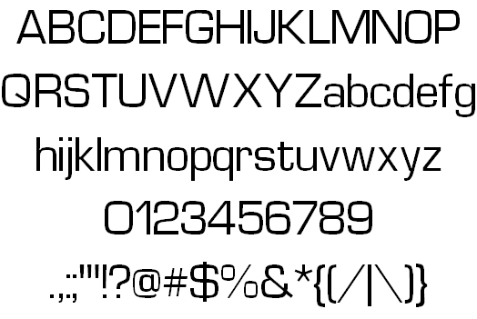 Free Waukegan LDO Font