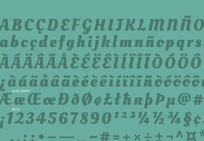 Free Oleo Script Font