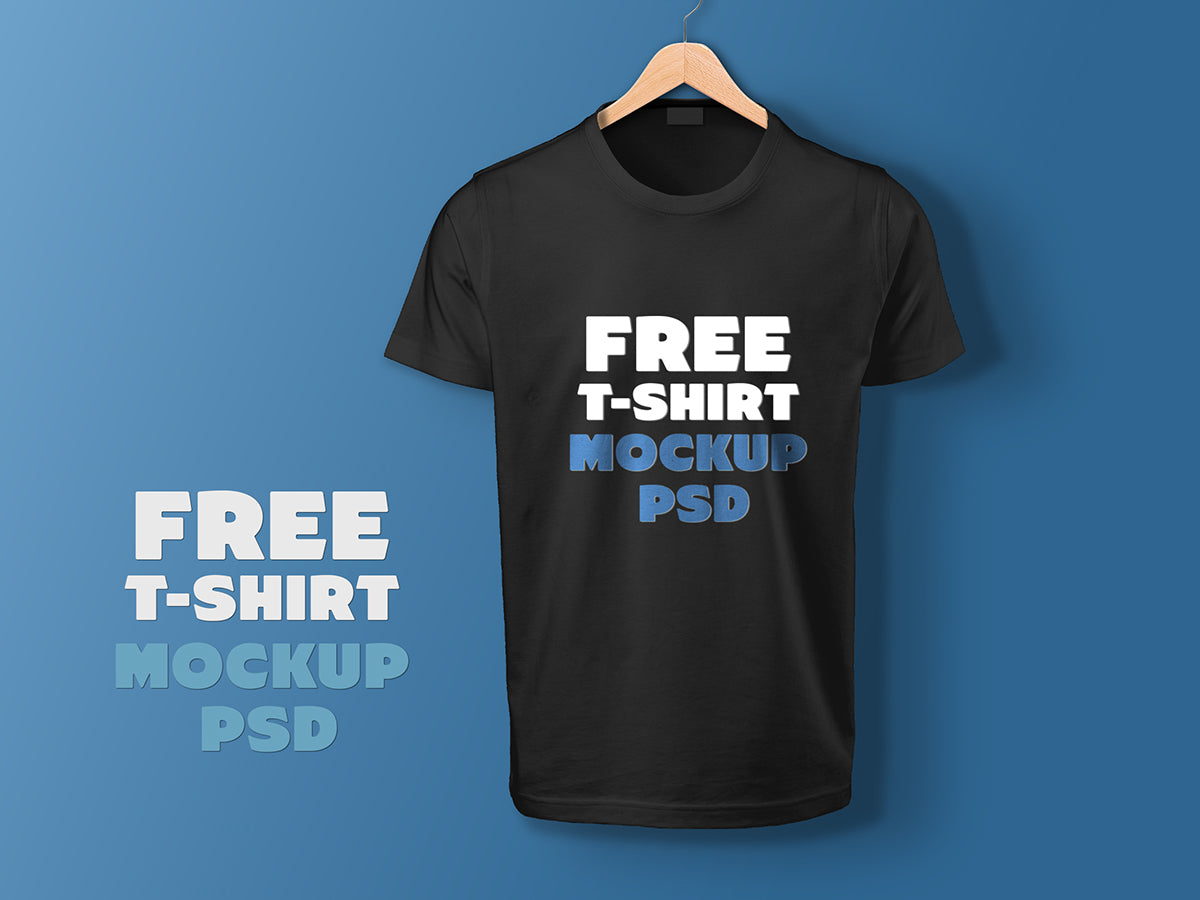 Free Realistic Fully Customizable T-Shirt Mockup