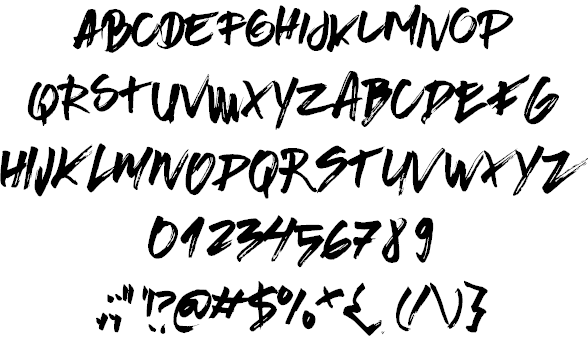 Free Brushed Traveler Font