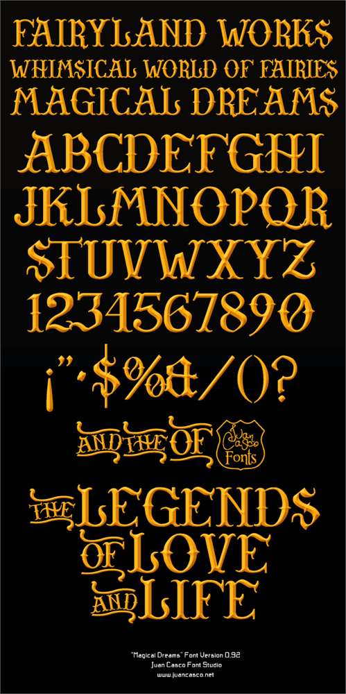 Free Magical Dreams Font