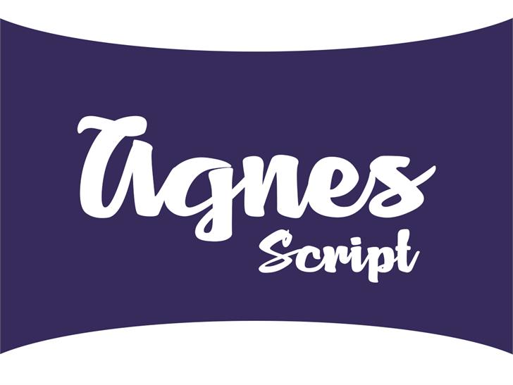 Free Agnes Script Font