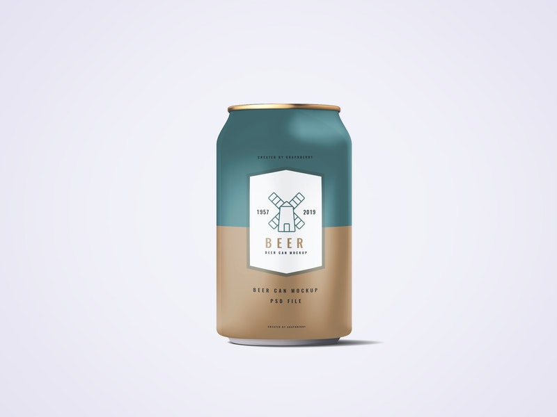 Free 330Ml Soda Or Beer Can Mockup