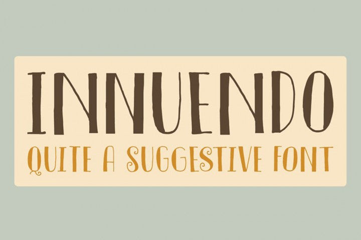 Free Font Innuendo - Demo Version Personal Use