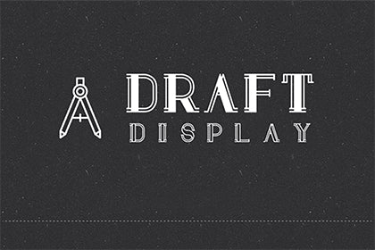 Free Draft Display Font