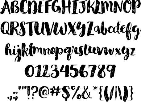 Free Glamour Brush Font