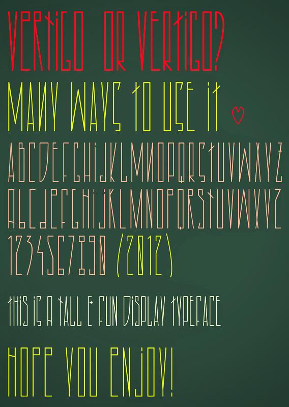 Free Vertigo Font