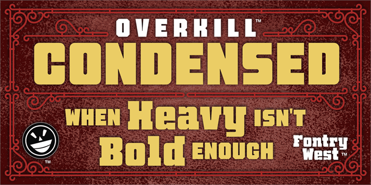 Free FTY OverKill HammeredNC Font