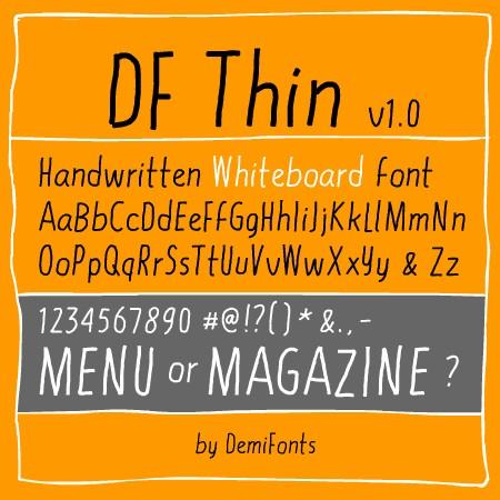 Free DF Thin Font