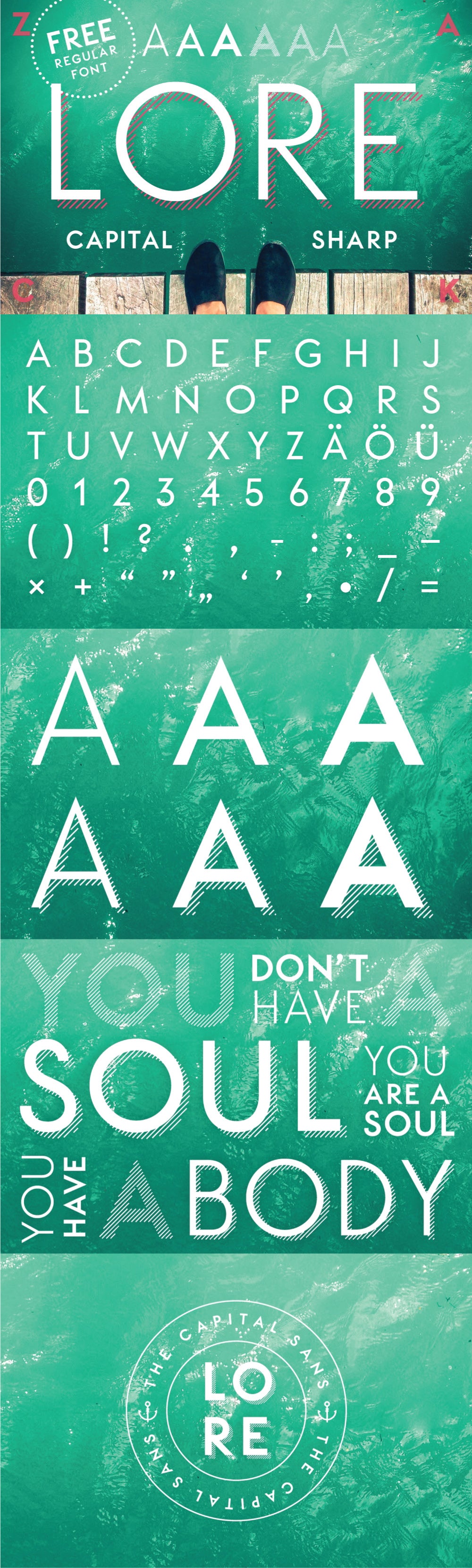 Free LORE - GEOMETRIC FONT