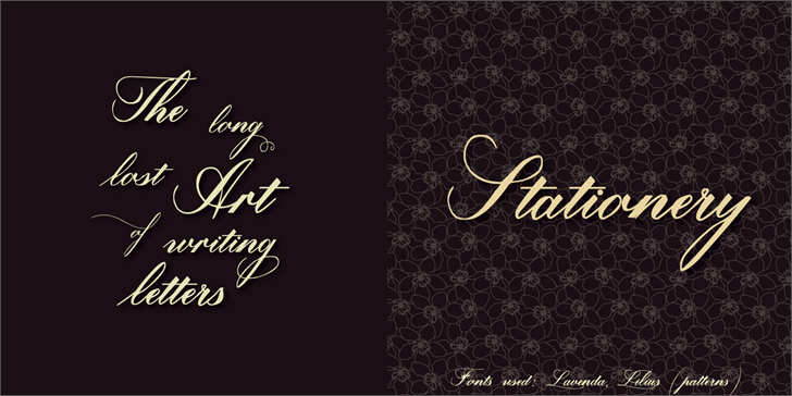 Free Lavenda - Persona Font