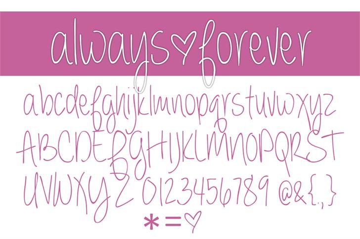Free alwaysever Font