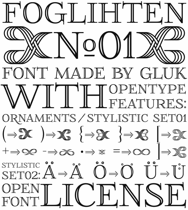 Free FoglihtenNo01 Font