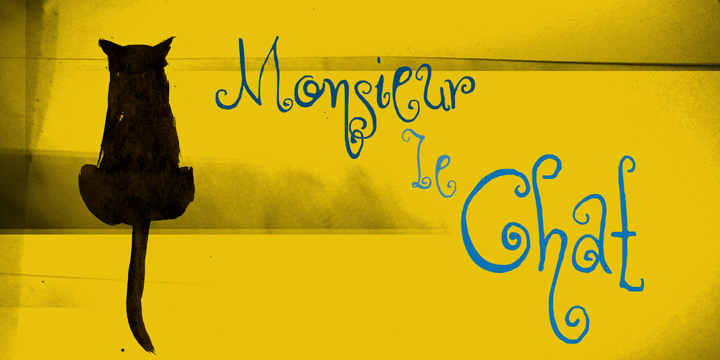 Free DK Monsieur Le Chat Font