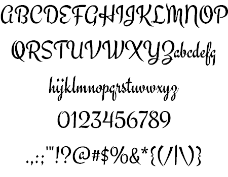 Free Engagement Font