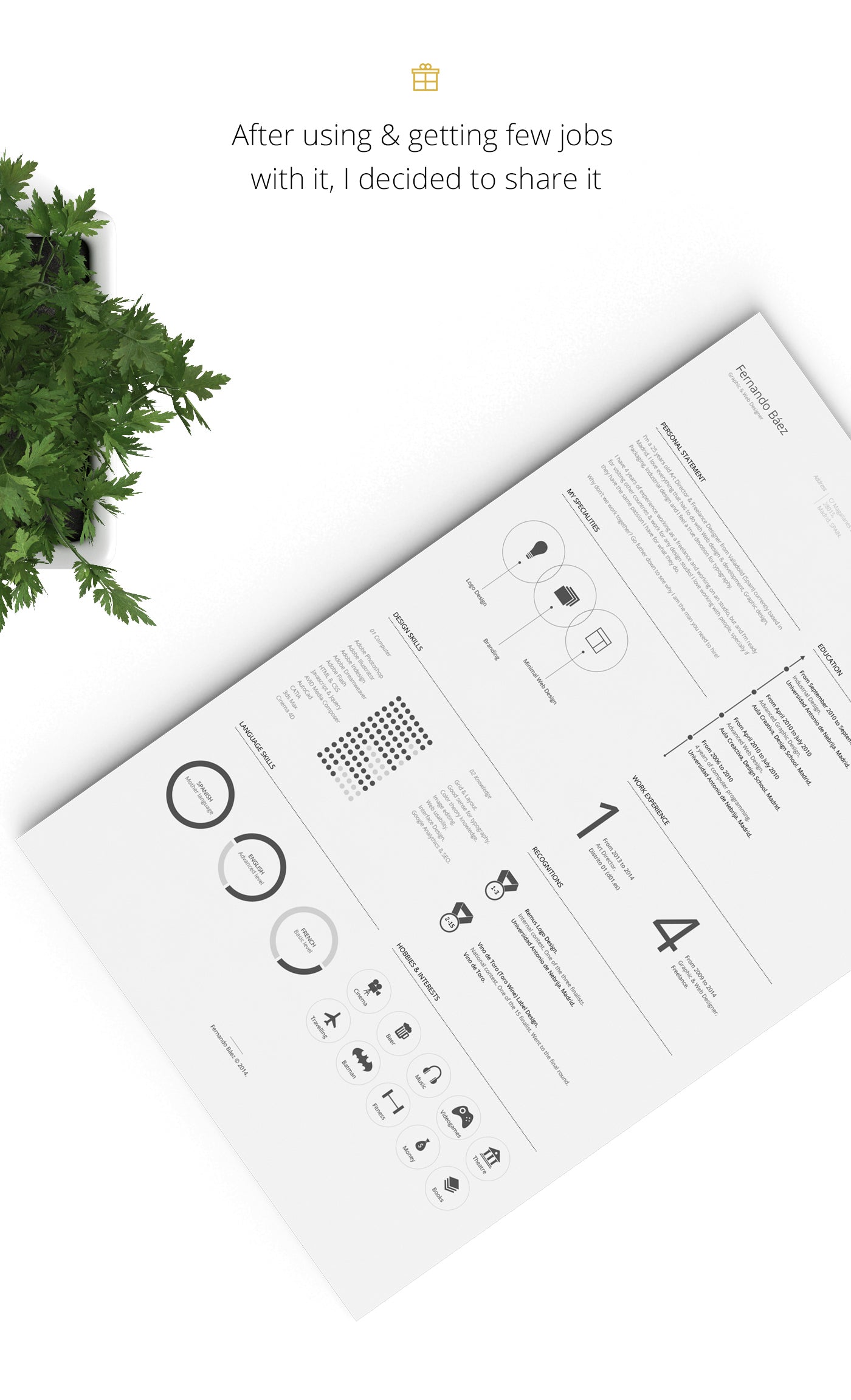 Free Resume Template in Illustrator (AI) Format