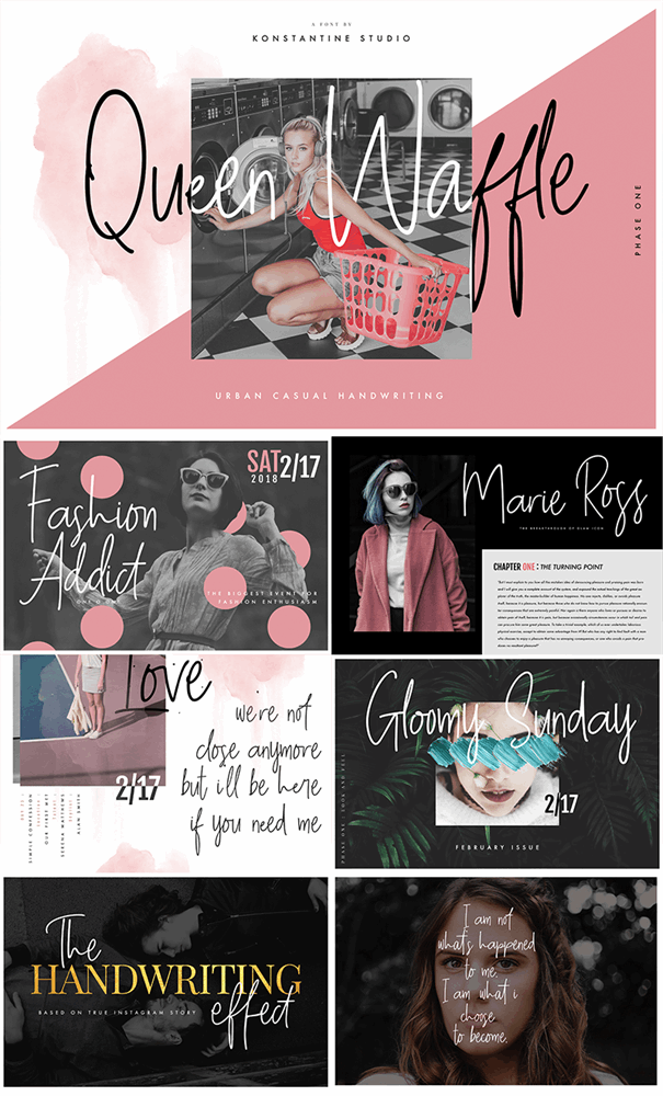 Free Queen Waffle Font